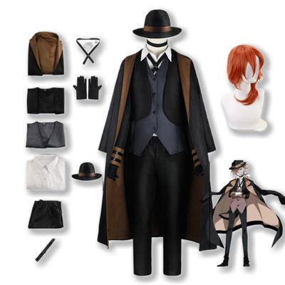 Bungo Stray Dogs Cosplay Nakahara Chuuya Halloween jelmez Anime ruhák Disfraz Adulto Fantáziák Deguisement Garcons Hombre