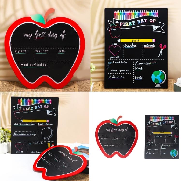 Double Sided Wooden Classroom Board Attachment Durability Ecological Friendly Design for Study Note Photo Props