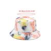 Cappello a secchiello da pesca parasole da esterno per donna uomo arcobaleno reversibile