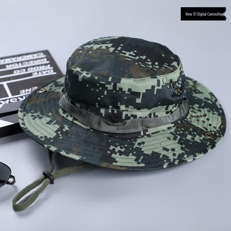 Camouflage Sun Hat Outdoor Fisherman Bucket Hat