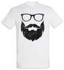 Nerd Hipster T-Shirt Fun Geek Admin Coder Developer Glasses Beard Scientist