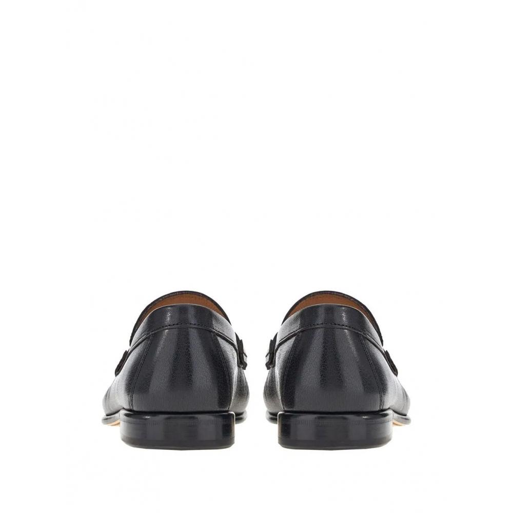 Salvatore Ferragamo Ferragamo Gancini Buckle Loafers Black