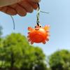 5Pcs Funny Color-Changing Baked Crab Car Pendant Car Decoration Accessories Creative Swing Goose Lobster Keychain Bag Pendant
