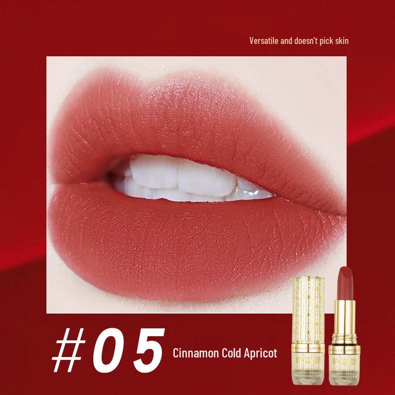 Marco Andy Velvet Essence Long-lasting True Red Waterproof Lipstick - Enhances Complexion, Non-stick