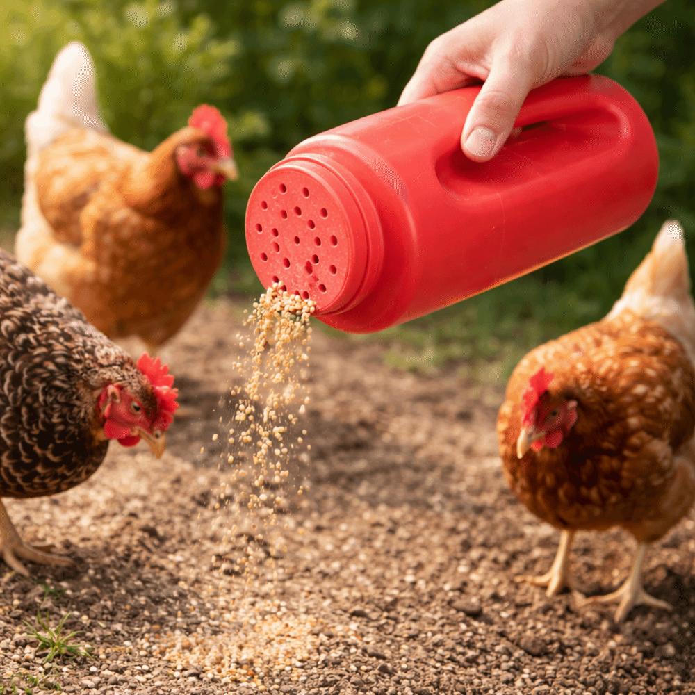 Large Capacity Handheld Spreaders with Shovel Portable Hand Spreader Multiple Opening Sizes Adjustable Pet Feeder Planting Tool