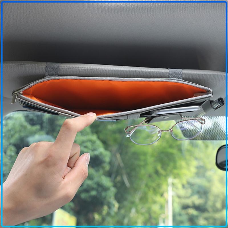 Car Sun Visor Point Type Multi-function Storage Bag For Opel crosa d astra h insignia astra j zafira b mokkaastra vivaro astra g