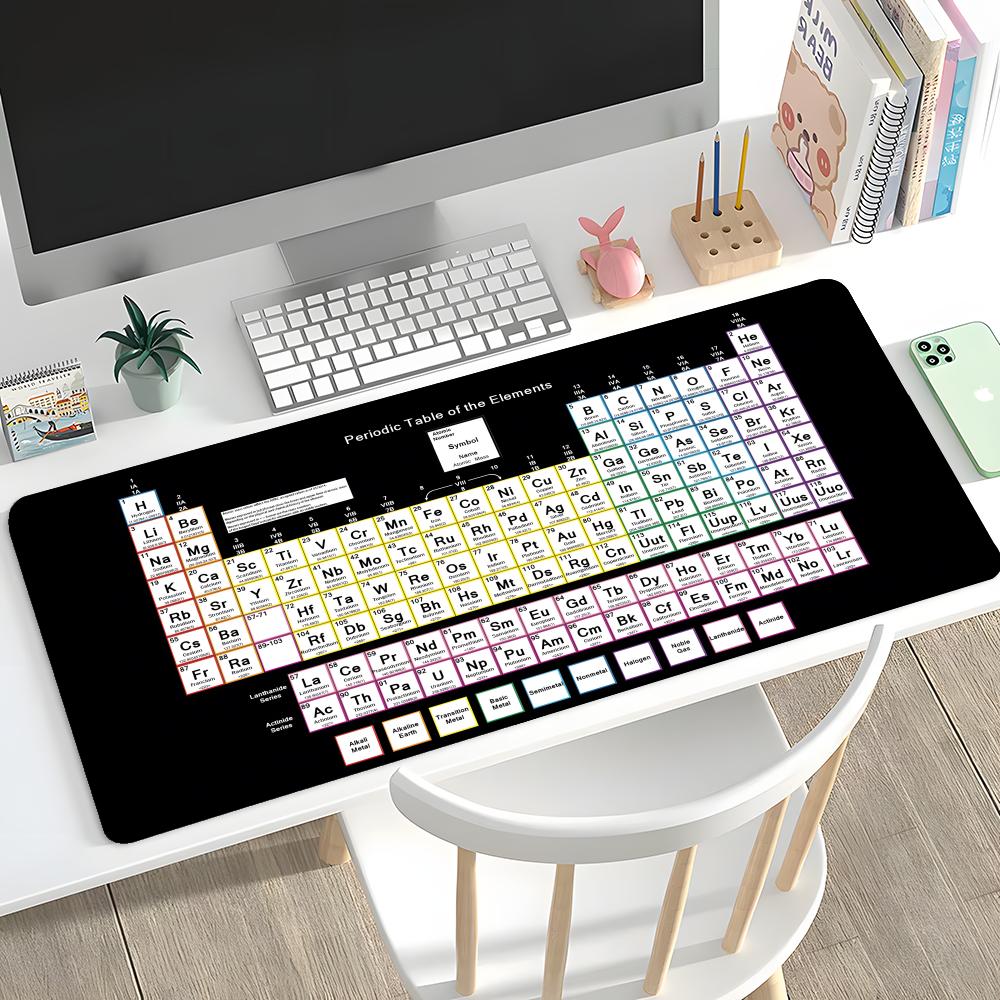 

Periodic Table Of Chemical Mouse Pad Rubber Mat Laptop Xxl Mousepad Notebook Gamer Computer Table Gaming Accessories 600x300x2mm