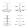 Acrylic Square Round Jewelry Rings Display Stand Cake Dessert Display Stand