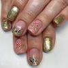 48 Pcs Candy Cane Artificial Nail Elk Full Cover Stick On Nail Christmas False Nail Short Square Press On Nail