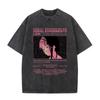 Serial Experiments Lain Iwakura Lain „Alle sind verbunden“ Episodenliste Vintage-Waschung Übergröße Schwarzes T-Shirt | 90er Jahre Cyberpunk Kult Anime Fan Merch