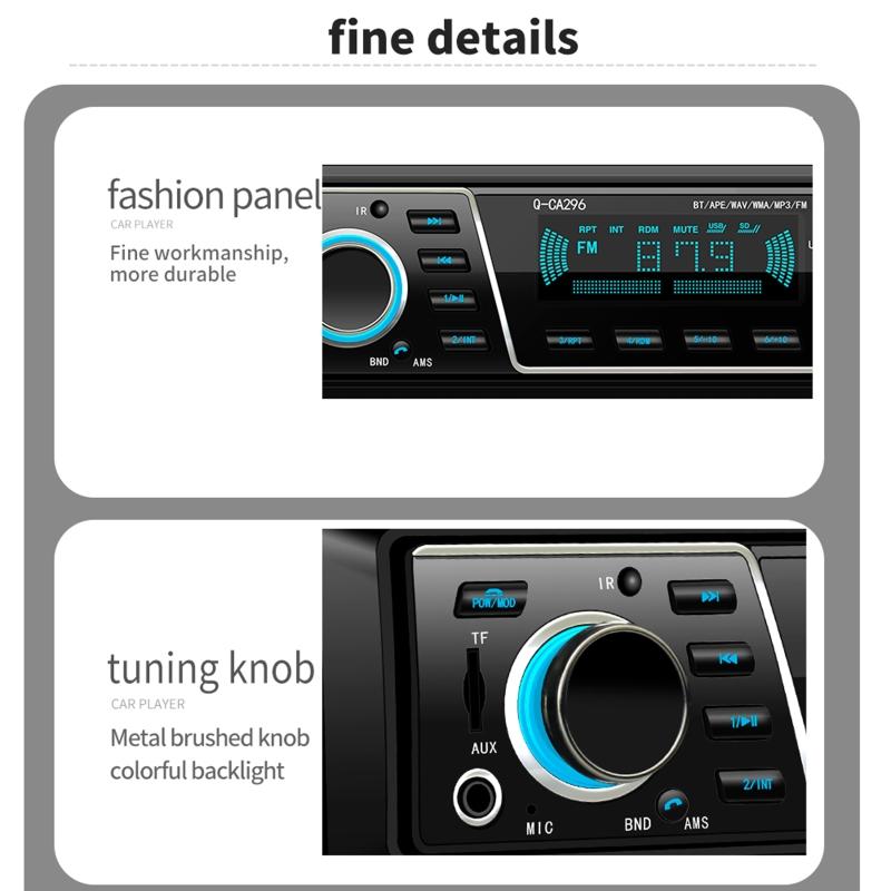 Handsfree Bluetooth-compatible Car MP3 Adapter Music Player FM Radio Transmitter