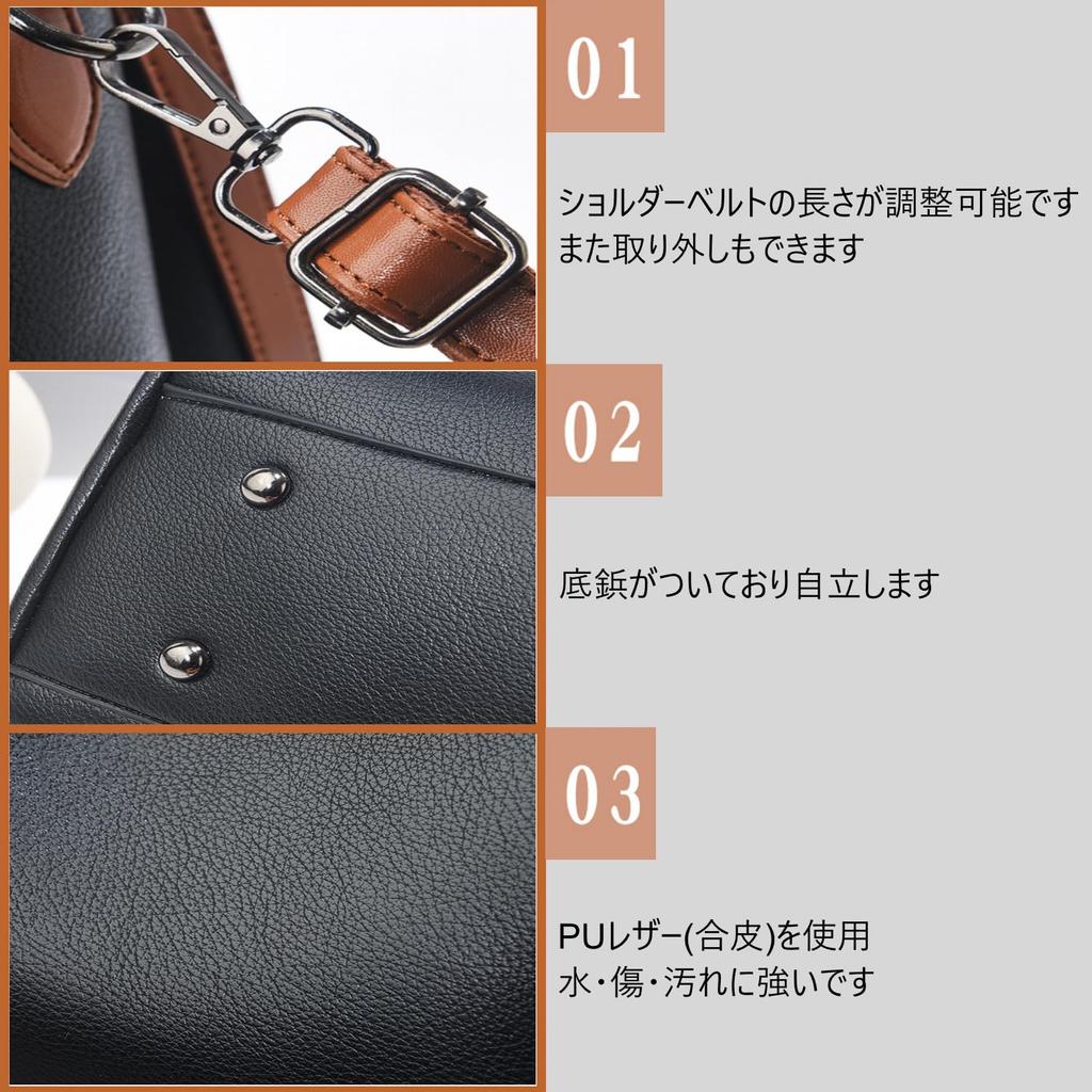 Welltude Shoulder Shoulder Crossbody Freestanding Women's Bag, Handbag, Bag, Bag, 3-Way, Zippered, (Brown)