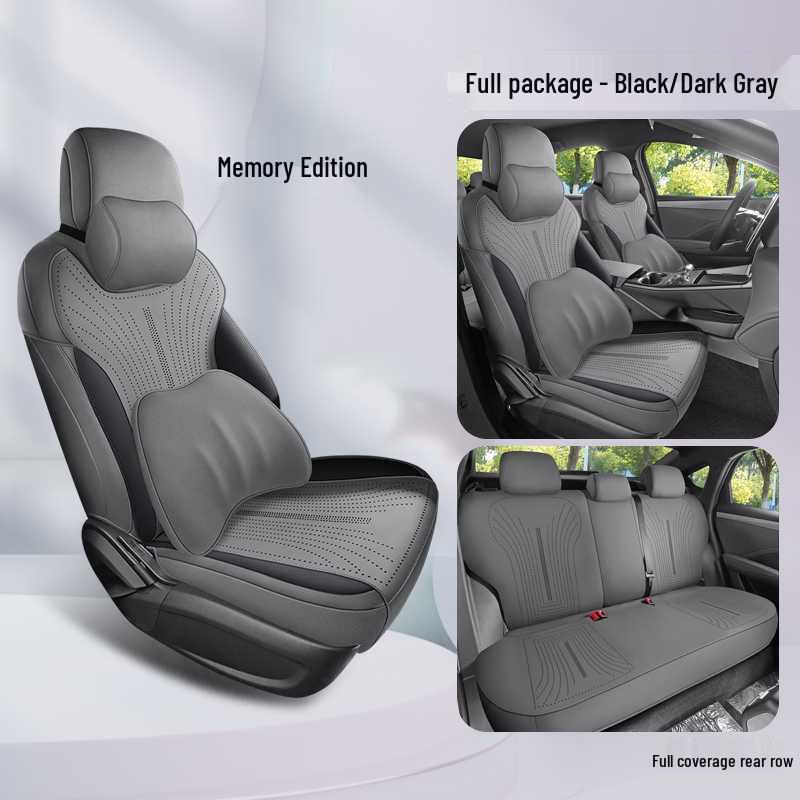 Qin PLUS DM-i All-Season Perforated Suede Leather Car Seat Cushion