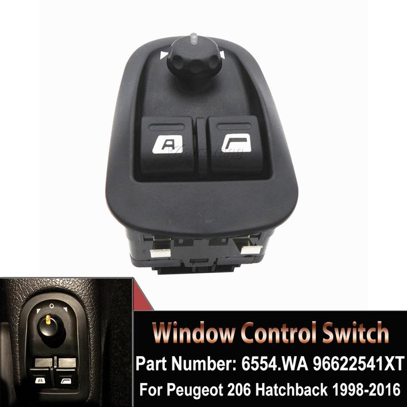 6554.WA 6554WA Car Electric Master Power Lifter Window Switch For Peugeot 206 Saloon SW 206SW Hatchback 96622541XT Auto Parts