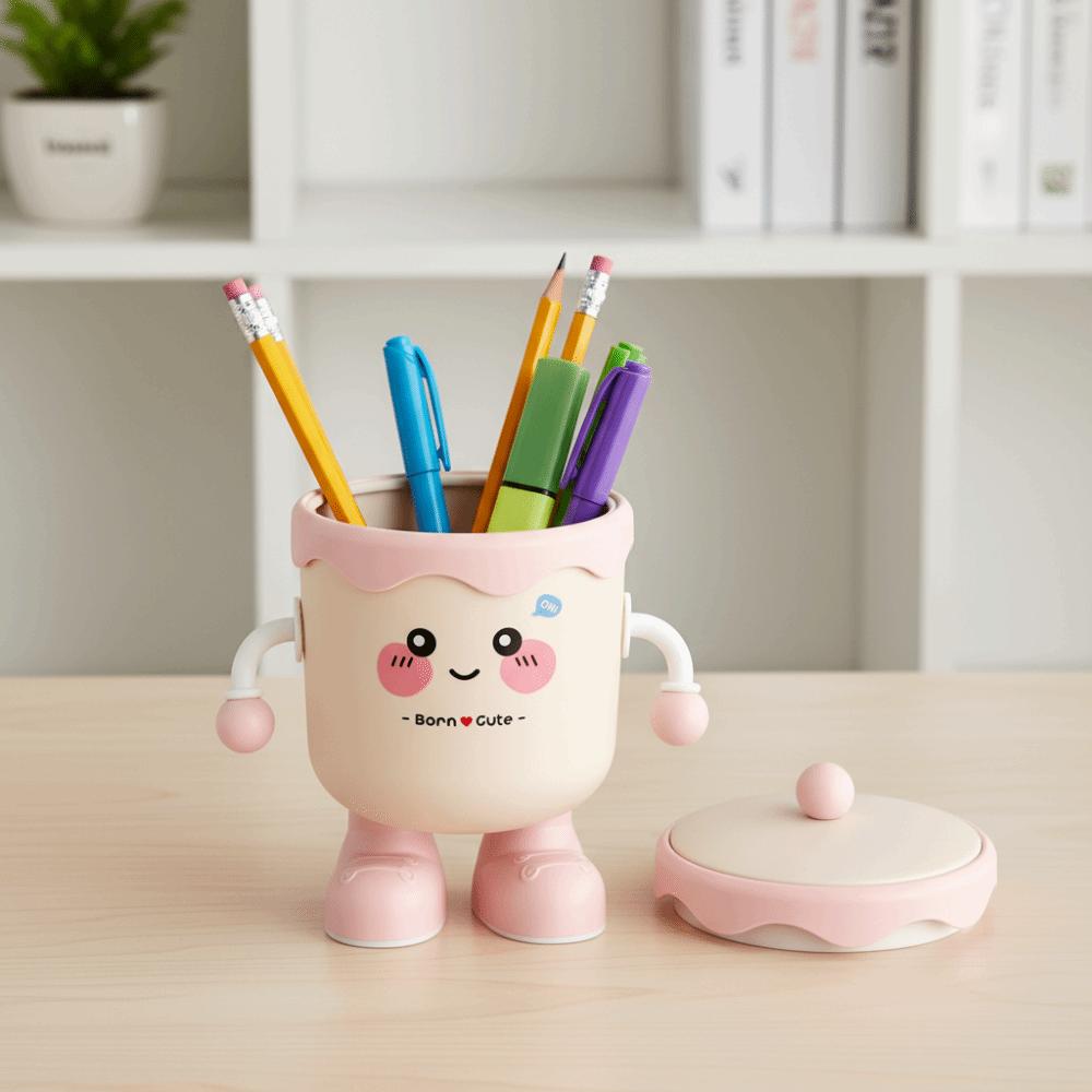 Platzsparendes Design Schreibtisch-Organizer Cartoon-Stil Schreibtisch-Mülleimer Büro Schreibtisch