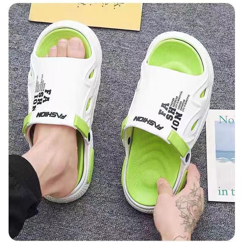 Men's slippers are non-slip, non-smelly and non-audible for outer wear. Home New Summer Men's Sandals Thick-bottomed Removable Men's Slippers