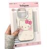 Cute KT Cat Big Head Imd Suitable for IPhone 16 Mobile Phone Case Apple 15 Protective Case Mate Huawei P70 Xiaomi