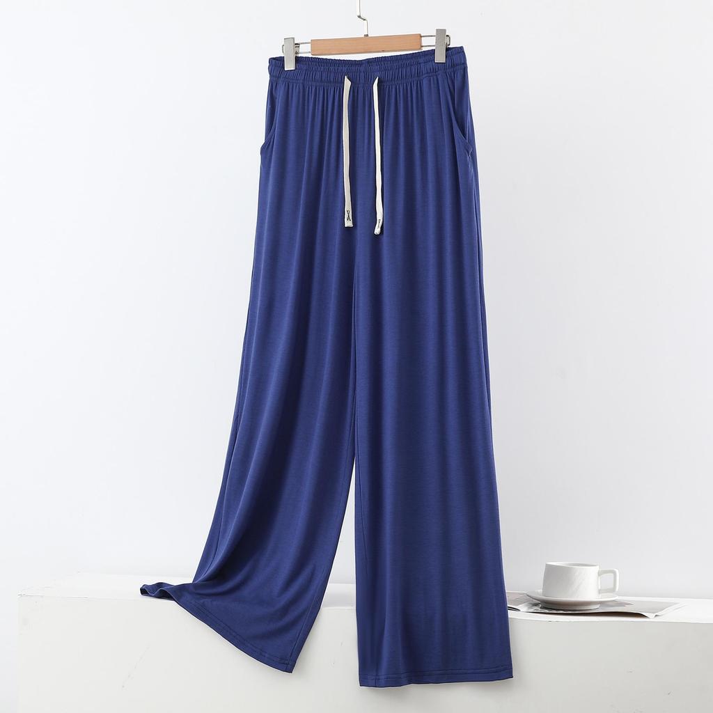 Women's Summer Wide-Leg Modal Pajama Pants - Breathable, Loose-Fit, Plus Size, Mosquito Repellent Home Wear