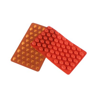 1 Peça 55 Cavidades Grão de Café Molde de Silicone para Velas DIY Sabonete Resina Molde para Fazer Chocolate Gelo Gelatina Ferramenta de Assar Decoração de Bolo Presentes