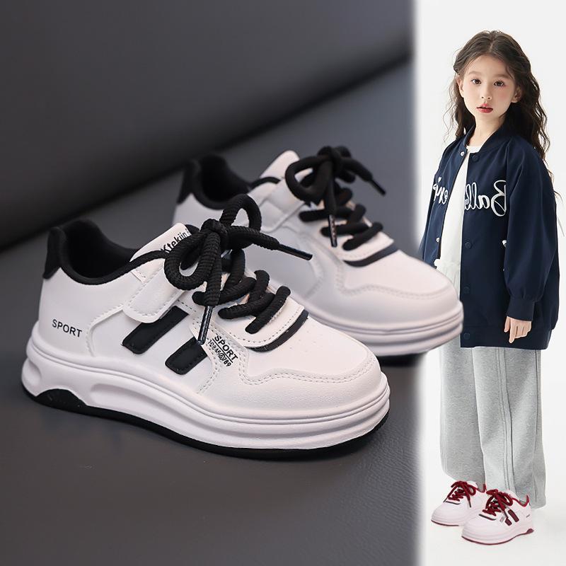 Children's Little White Shoes 2025 Spring and Autumn New Korean Version of Girls Board Shoes Boys Casual Sports Shoes Children's Shoes Fashion