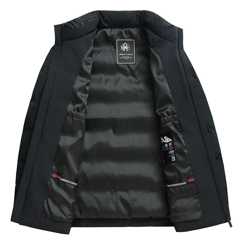 Stand-up Collar Down Jacket Autumn and Winter New Warm Business Casual Down Youth Jacket Men's Clothing