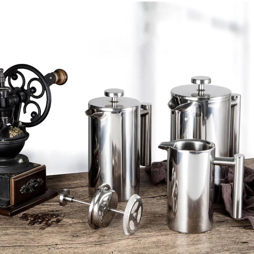 Filtration System Insulated Coffee Pot Double Wall Stainless Steel Coffee Brewer  Espresso Coffee