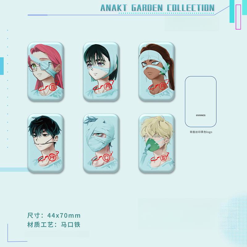 Инопланетная сцена ANAKT GARDEN COLLECTION Квадратный значок Set(6PCS no repeat)