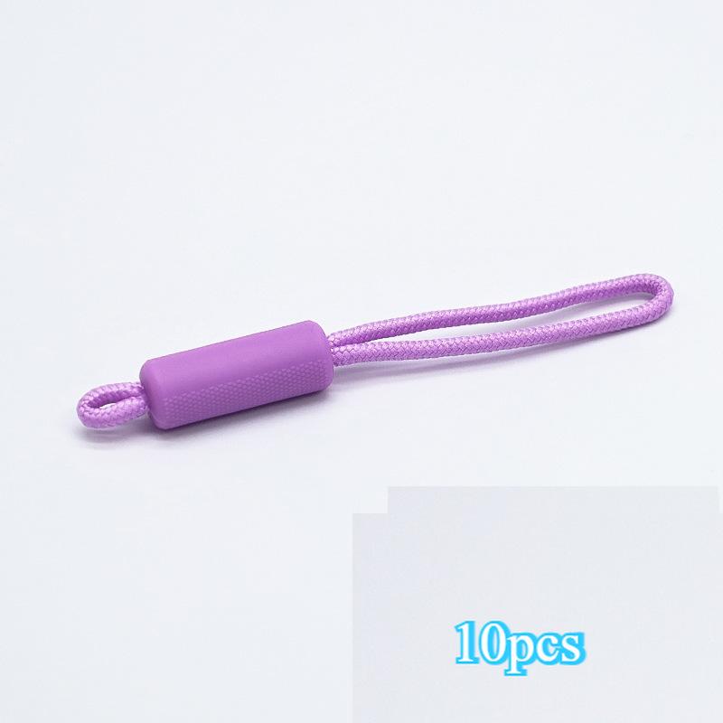 10PCS Long Handle Zipper Pullers Zipper Slider Extension Rope Garment Bag Zipper Repair Tools DIY Sewing Supplies