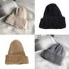 Klassische Damen Chenille Samt Wintermütze Retro Beanie Mütze Vintage Gerippt Gestrickt Fischer Hip Hop Einfarbig Sturmhaube