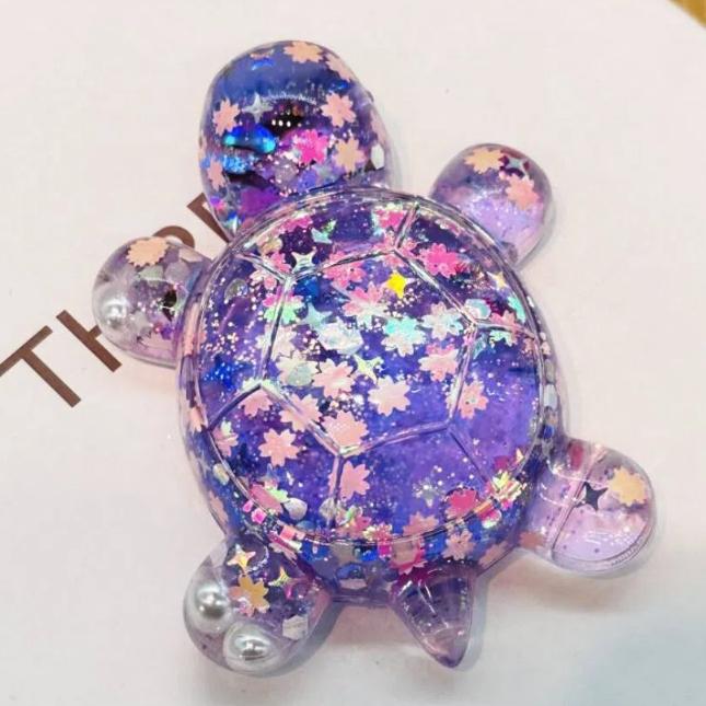 Shiny Cartoon Turtle Toy Cute Turtle Small Ornament Statue Candy Color Turtle Dolls  Couple Gifts