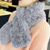 Women's Versatile Faux Rabbit Fur Scarf – Plush, Warm, and Cute Winter Collar