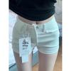 White Spicy Girl High-Waisted Elastic A-line Denim Shorts - Women's Summer Thin Style Hot Pants 2026