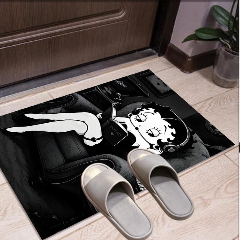 Betty Boop Pattern Rug, Indoor/Outdoor Mat, for Picnic, Gameroom, Bedroom, Office, Living Room, Home Decor Carpet, Birthday Gift