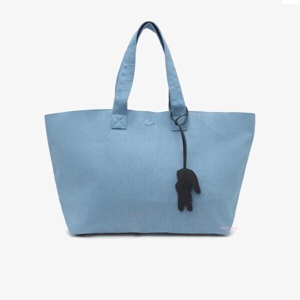Lacoste Summer Pack Xl Top Zip Cotton Tote Nu5241p56gq48