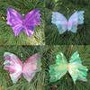 50cm Big 3D Butterfly Artificial Material Real Yarn Mesh Wedding Decoration Large Size Hollow Design Yarn Flower