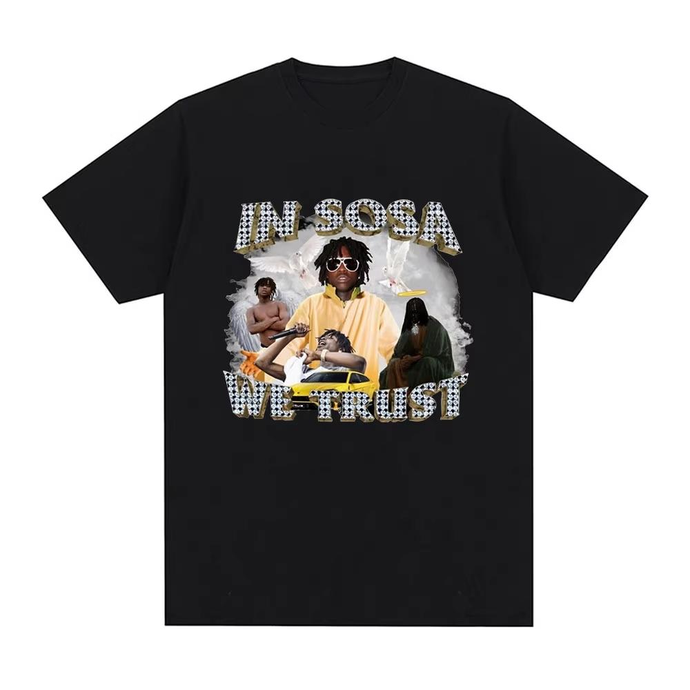 In Sosa We Trust Chief Keef Graphic T Shirt Women Fashion Vintage Short Sleeve T-shirt Casual Oversized T-shirts Tops Streetwear S разноцветный