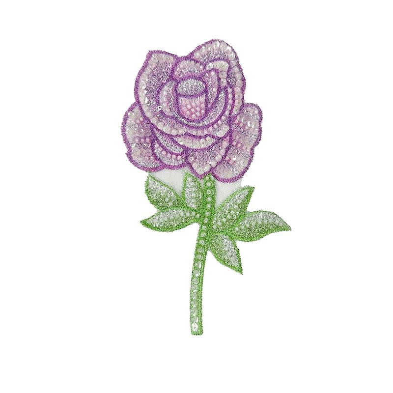 1Pc Garment Accessories Fashion Flower Applique Fabric Sticker Dress Embroidered Sewing DIY Stickers Cheongsam Patch 3D Peony