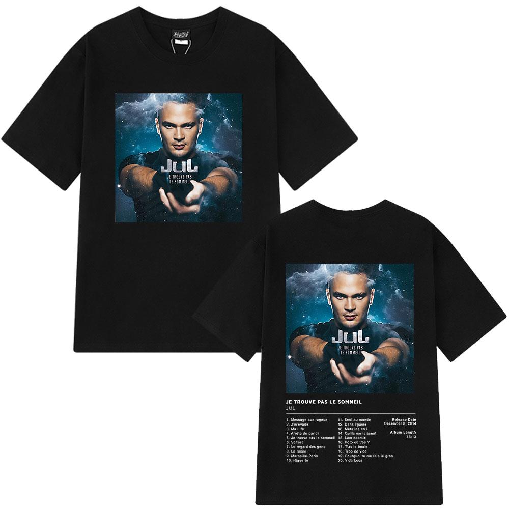 Rapper Jul Graphic Tshirt Unisex Women Clothing Fashion Hip Hop YK Shirt Vintage High Quality Cotton Short Sleeve Oversized Tops