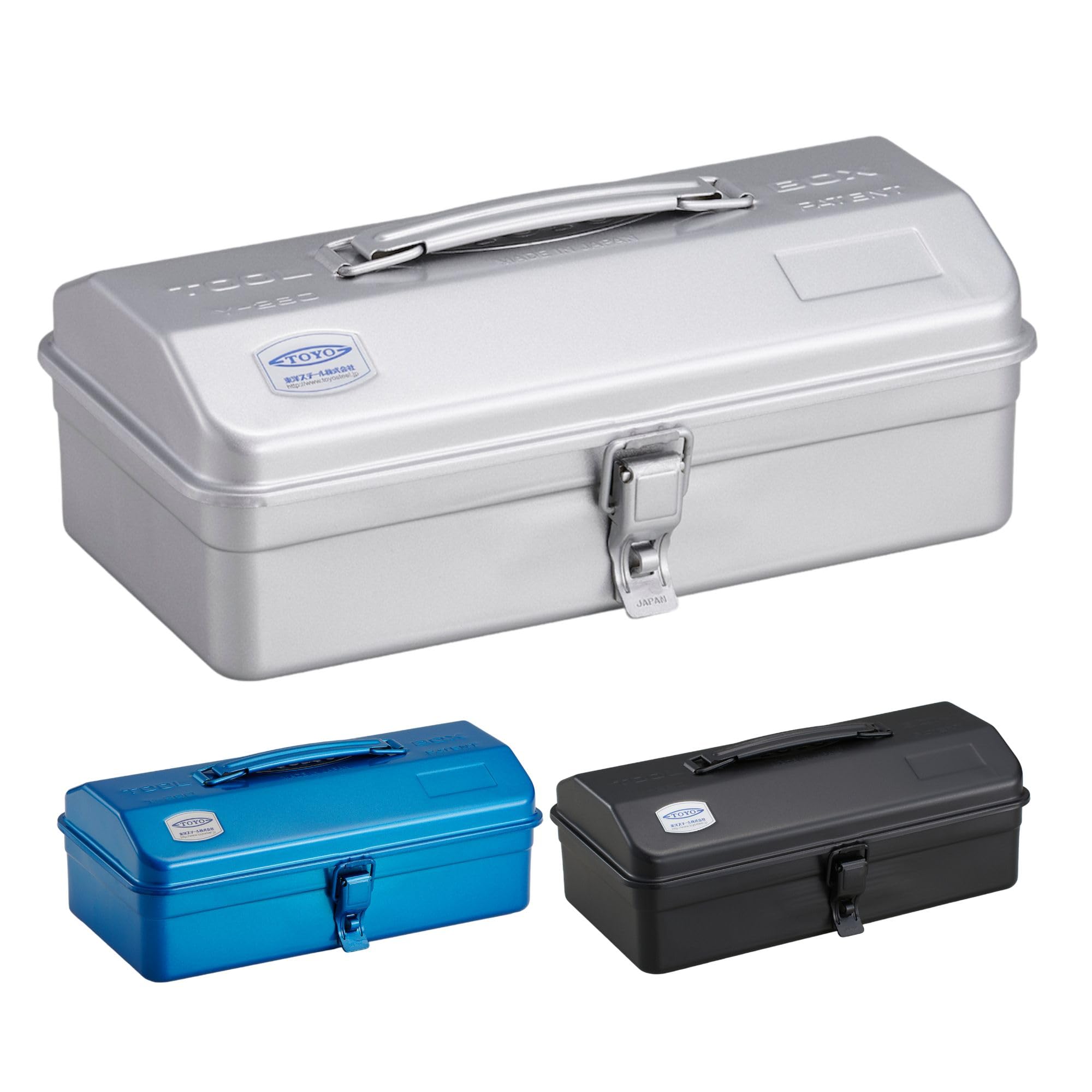 

Toyo Steel Steel Tool Silver 30cm Wide x 16cm Deep x 12cm Made in Tool Storage Box (TOYO) Box, Y-280, (Approx. High), Japan, Box,