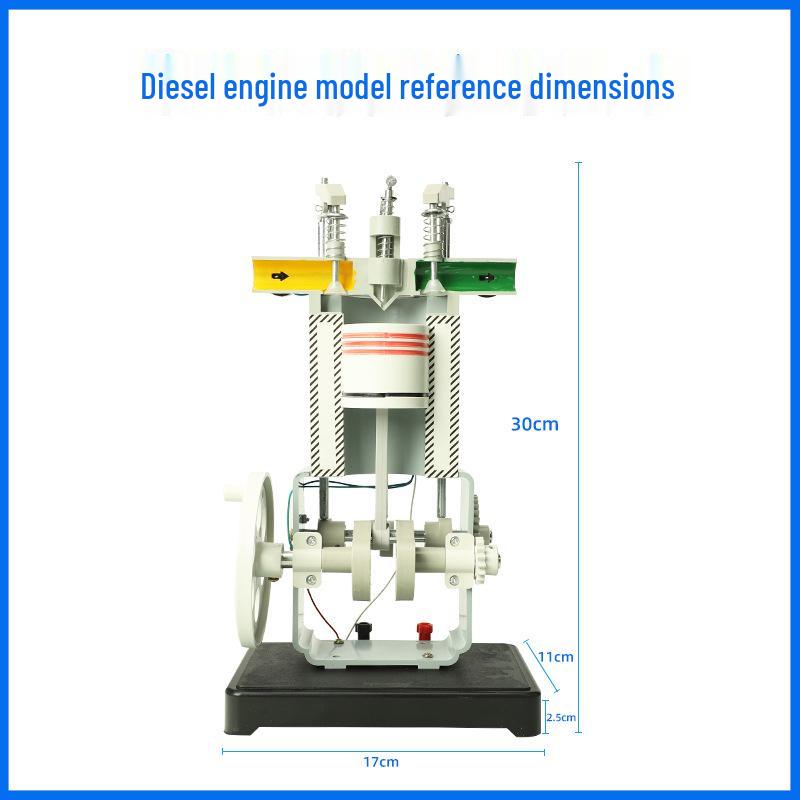Four-Stroke Single-Cylinder Internal Combustion Engine Model for Junior High School Physics Teaching