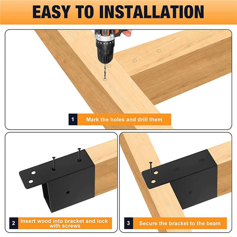 Fresh Pergola Brackets Deck Railing Brackets For Outdoor Gazebos,Log Cabins,Sunroom,Carport,Deck Railing Pergola Bracket Kit