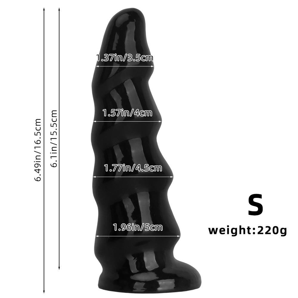 Black PVC Dildo Simulated Penis Anal Plug with Suction Cup Fisting Sex Toy Strap on Cock Big Dick Realistic Cock