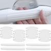 8pcs Invisible Car Door Handle Bowl Stickers Anti-scratch Protector Film Trims