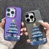 New Christmas Tree New Year Gift Phone Case For iPhone 15 14 11 12 13 Pro Max X XS XR 8 7 14 Plus Lens Protection Plating Cover
