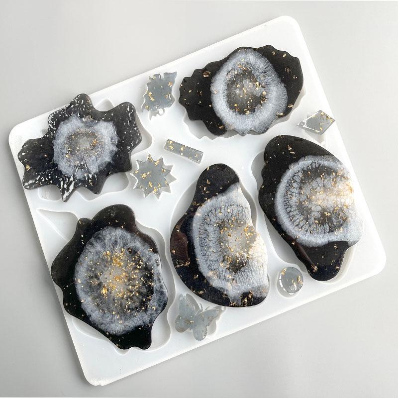 New Cloud Butterfly DIY Coaster Setting Mold Silicone Mold Resin Epoxy Mould