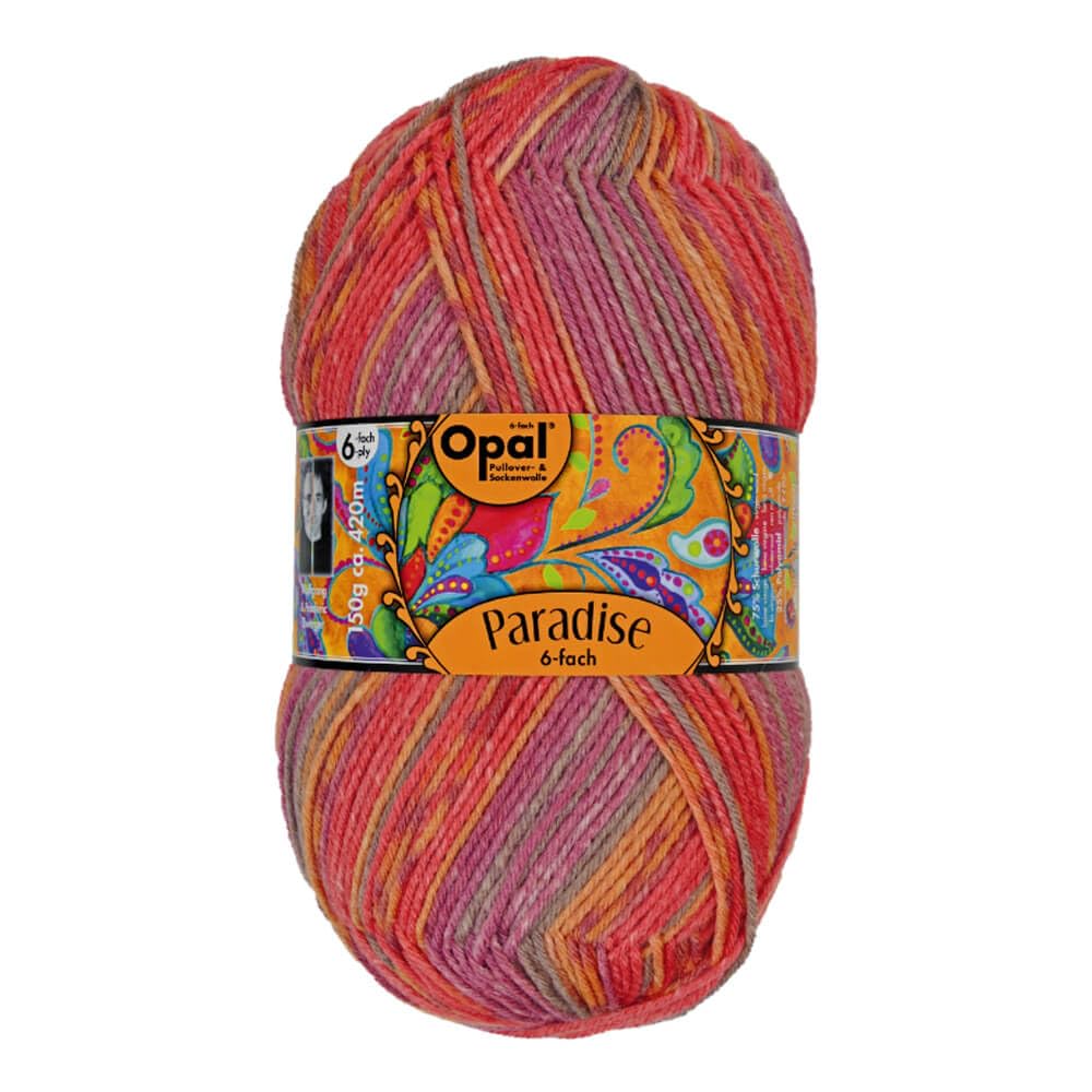 Opal sock color yarn, "Paradise" 6ply, #11025.