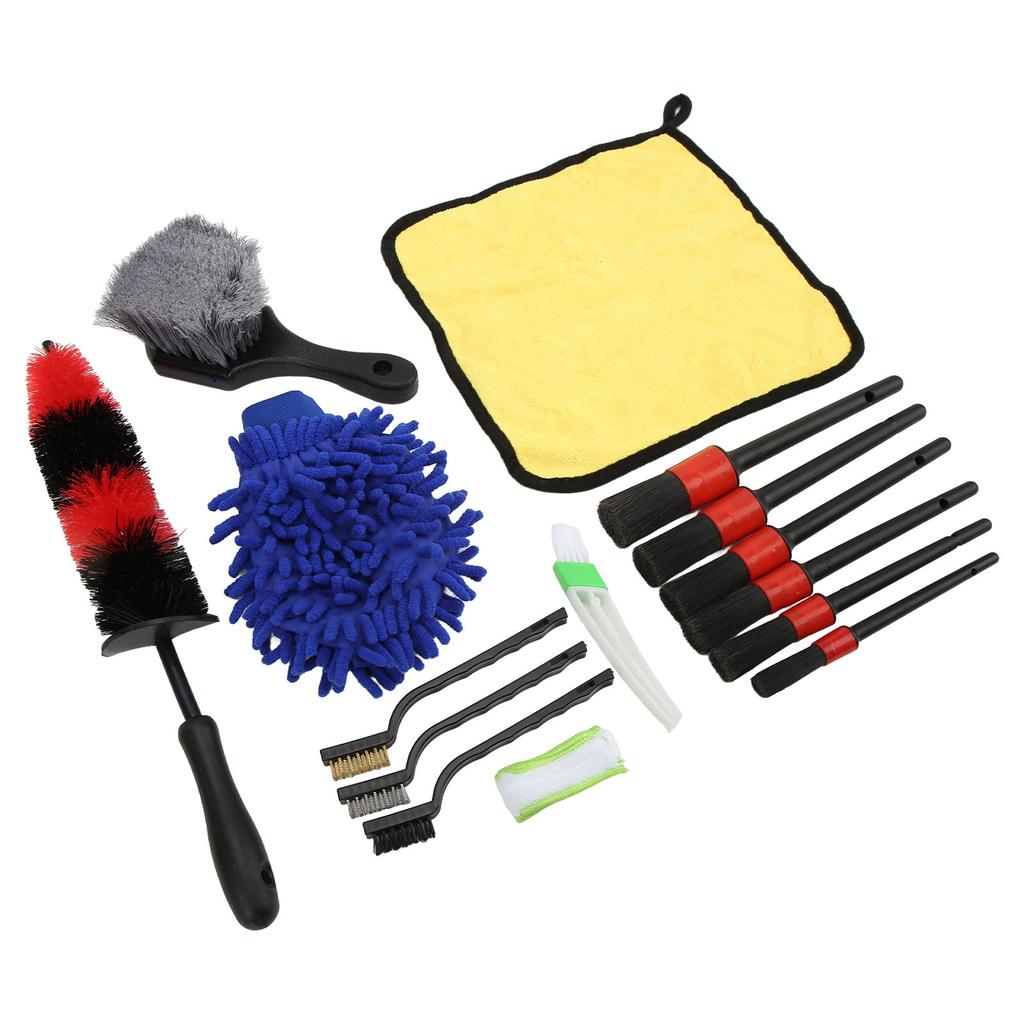 15pcs Car Cleaning Kit Car Detailing Brush Set for Cars Trucks Motorcycles Bicycles