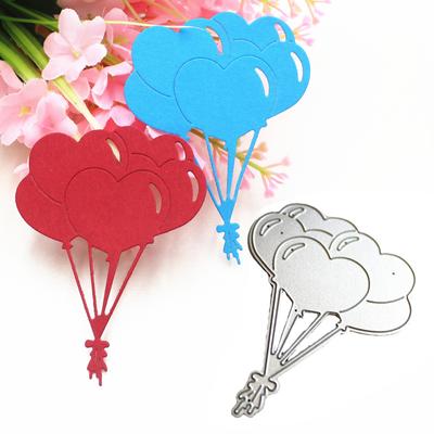 Parti Balon Yayın Tasarım Metal Kesme Die Stencil DIY Scrapbooking Albümü Fotoğraf Kabartma Kağıt Kartı Zanaat Dekor