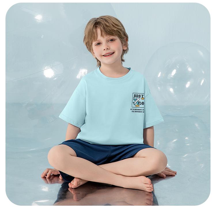 English Bolun Children's 100% Cotton Sleepwear Set