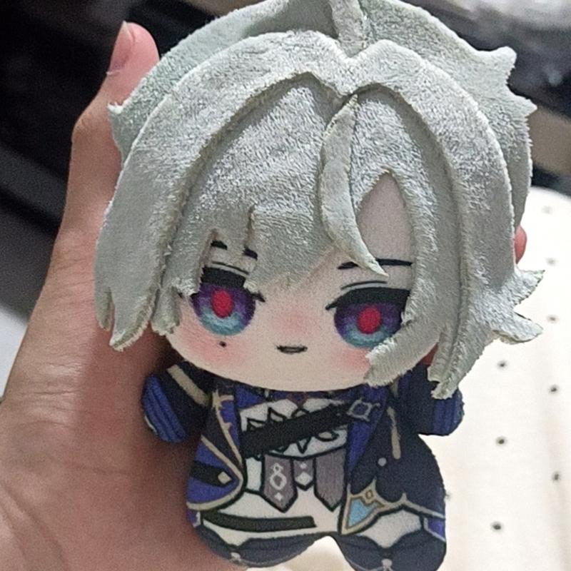 10cm Stuffed Genshin Impact Lohen Plush Doll Toys Lohen Cosplay Plusie Toy Stuffed Backpack Birthday Gifts